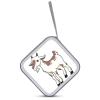 FodPand Brown Goat CD Case 40 Capacity CD Holder Organizer Portable Zipper DVD Collection Storage Bag Compact Cases Storage Binder Plastic Holder Disc Car Home Travel view 3