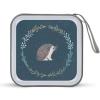 FodPand Cute Little Hedgehog CD Case 40 Capacity CD Holder Organizer Portable Zipper DVD Collection Storage Bag Compact Cases Storage Binder Plastic Holder Disc Car Home Travel view 1