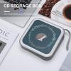 FodPand Cute Little Hedgehog CD Case 40 Capacity CD Holder Organizer Portable Zipper DVD Collection Storage Bag Compact Cases Storage Binder Plastic Holder Disc Car Home Travel view 4
