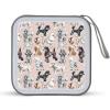 FodPand Oodles of Poodles CD Case 40 Capacity CD Holder Organizer Portable Zipper DVD Collection Storage Bag Compact Cases Storage Binder Plastic Holder Disc Car Home Travel view 1