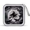 FodPand Halloween Witch CD Case 40 Capacity CD Holder Organizer Portable Zipper DVD Collection Storage Bag Compact Cases Storage Binder Plastic Holder Disc Car Home Travel view 1