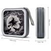 FodPand Halloween Witch CD Case 40 Capacity CD Holder Organizer Portable Zipper DVD Collection Storage Bag Compact Cases Storage Binder Plastic Holder Disc Car Home Travel view 2