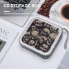 FodPand Many Skulls Get Together CD Case 40 Capacity CD Holder Organizer Portable Zipper DVD Collection Storage Bag Compact Cases Storage Binder Plastic Holder Disc Car Home Travel view 4