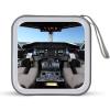 FodPand Airplane Cockpit CD Case 40 Capacity CD Holder Organizer Portable Zipper DVD Collection Storage Bag Compact Cases Storage Binder Plastic Holder Disc Car Home Travel view 1