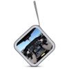 FodPand Airplane Cockpit CD Case 40 Capacity CD Holder Organizer Portable Zipper DVD Collection Storage Bag Compact Cases Storage Binder Plastic Holder Disc Car Home Travel view 3