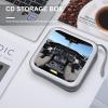 FodPand Airplane Cockpit CD Case 40 Capacity CD Holder Organizer Portable Zipper DVD Collection Storage Bag Compact Cases Storage Binder Plastic Holder Disc Car Home Travel view 4