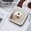 FodPand Funny Owl CD Case 40 Capacity CD Holder Organizer Portable Zipper DVD Collection Storage Bag Compact Cases Storage Binder Plastic Holder Disc Car Home Travel view 4