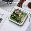FodPand Donkey on Green Meadow CD Case 40 Capacity CD Holder Organizer Portable Zipper DVD Collection Storage Bag Compact Cases Storage Binder Plastic Holder Disc Car Home Travel view 4