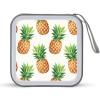 FodPand Pineapples CD Case 40 Capacity CD Holder Organizer Portable Zipper DVD Collection Storage Bag Compact Cases Storage Binder Plastic Holder Disc Car Home Travel view 1