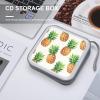 FodPand Pineapples CD Case 40 Capacity CD Holder Organizer Portable Zipper DVD Collection Storage Bag Compact Cases Storage Binder Plastic Holder Disc Car Home Travel view 4
