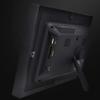 10-inch Full HD IPS Display Digital Photo Frame with Clock and Calendar, Supports USB and SD Card - Wood Grain Black view 3