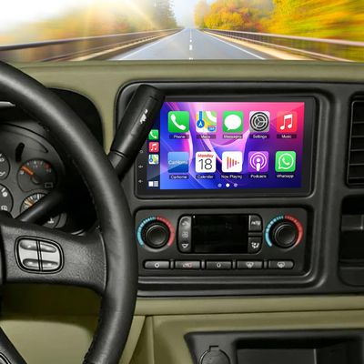 2+32G Car Stereo for GMC Yukon Denali 2004 2005 2006 with Wireless CarPlay Android Auto, 7Inch Android 13 Touchscreen Display Radio Player Audio Receivers Headunit with GPS Navi SWC FM RDS Mirror Link