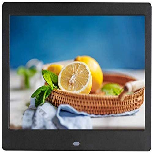 10-inch Black Digital Photo Frame, 1080P high-Definition Wall-Mounted Display, one-Button Operation, Supports SD/TF/USB Flash Drives, Suitable for Commercial Advertising.