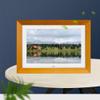 10-inch Digital Photo Frame, 1280x800 Full HD IPS Display, 16GB Storage, Music/Video/Clock/Calendar Functions - Wood Grain Design view 2