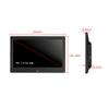 10-inch HD 1024x600 Display Digital Photo Frame with Video Playback, Calendar, Timer, and Music Functions - Black view 2