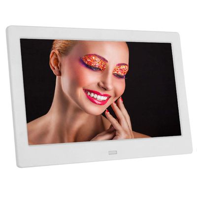 10-inch/14-inch high-Definition Digital Photo Frame, Wall-Mounted Advertising Display Rack, 1280x800 Resolution, Supports timed Video Playback, Black and White Optional.