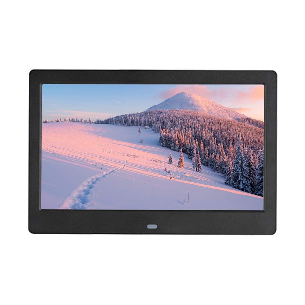 10-inch HD 1024x600 Digital Photo Frame, Supports Video Playback, Calendar, Timer and Music Functions - Black