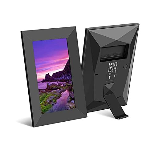 10.1-inch Smart WiFi Digital Photo Frame with Touchscreen, Supports Portrait/Landscape Display, and can be remotely Controlled via Mobile app.