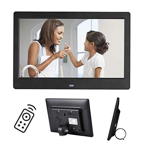 10-inch Digital Photo Frame, IPS Screen, HD 1280x800 Resolution, USB/SD Card Slot, Remote Control.