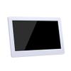 10-inch Ultra-Thin HD Digital Photo Frame - 1024x600 LCD Screen, Stereo Speakers, Motion Sensor, White - Perfect Electronic Wedding Gift view 1