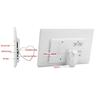 10-inch Ultra-Thin HD Digital Photo Frame - 1024x600 LCD Screen, Stereo Speakers, Motion Sensor, White - Perfect Electronic Wedding Gift view 3
