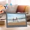 10-inch Digital Photo Frame, 1024x600 TFT Display, Wireless Remote Control, Supports up to 32GB Memory Card/USB Flash Drive, formats: AV/MP4/MP3/JPG/JPEG, with Clock and Calendar Functions. view 4