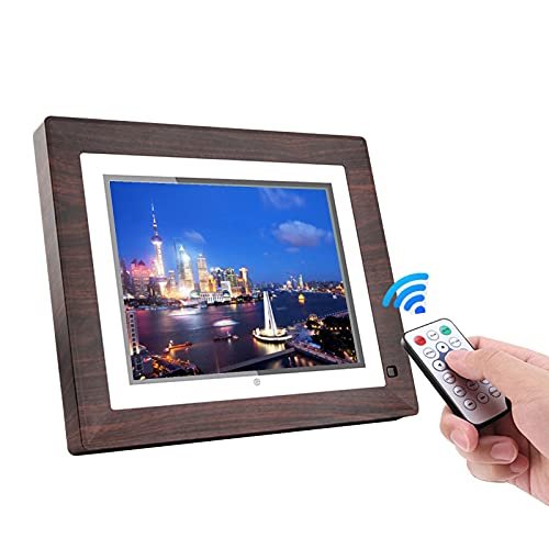 9.1-inch Smart Digital Photo Frame with Remote Control - HD LED Display, 16GB Storage, Clock, Calendar, Automatic Rotation, Motion Sensor