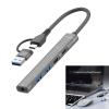 Aluminum USB C Adapter Featuring Fast Transfer and Overload Aluminum USB C Hubs for Travel view 2