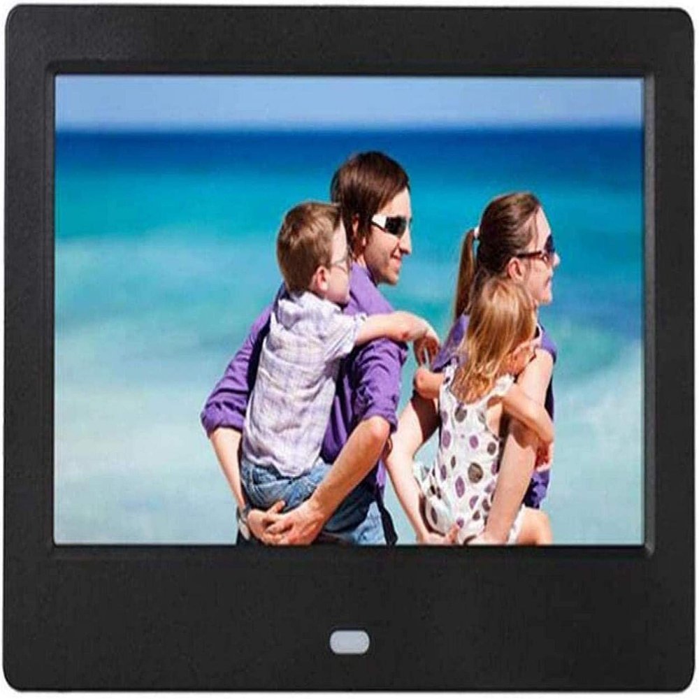 1080P High-Definition Digital Photo Frame - 8-inch LED Multifunctional Electronic Photo Frame (Black)