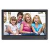 10-inch Full-View Digital Photo Frame with Remote Control, high-Definition IPS Screen, Electronic Calendar, Video and Music Playback Functions - Black view 1
