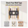 32-55 in TV Wall Mount Bracket Universal Fixed LCD LED TV Stand Space Saving Max VESA 400x400mm Load 50kg Fixed TV Stand view 4