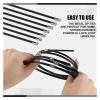 100pcs Stainless Steel Self-Locking Cable Ties, Multi-Functional Heavy-Duty Wire, Ventilation and Insulation(4.6x450mm) view 3