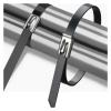 100pcs Stainless Steel Self-Locking Cable Ties, Multi-Functional Heavy-Duty Wire, Ventilation and Insulation(4.6x450mm) view 4
