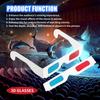 Kopinma 3D Glasses, 10 Pairs Red and Blue Paper Stereo Lenses for Set Anaglyph Paper 3D Glasses view 2