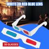 Kopinma 3D Glasses, 10 Pairs Red and Blue Paper Stereo Lenses for Set Anaglyph Paper 3D Glasses view 4