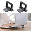 RSHuiOUXX 2pieces Foldable Laptop Stand Portable Notebook Holder Adjustable Cooling Bracket for Laptop Tablet view 2