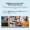 2026 BE3600 WiFi 7 Extenders Signal Booster for Home, Dual Band Internet Booster Signal Amplifier with Gigabit Port | 10000 sq.ft Long Range Wireless Repeater for Streaming and Gaming, MLO, Easy Setup view 2