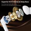 Monster N-Lite 203 AirLinks Wireless Earbuds, Bluetooth 5.3 Headphones HiFi Stereo, Wireless Earphones with HD Clear Call, 30H Playback, Touch Control, Type-C Charging, IPX6 Waterproof in-Ear Earbuds view 3