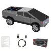 WSTER Future-Style Truck Replica Bluetooth Speaker with LED Display Screen, TWS Stereo, FM, USB/TF Playback, LED Headlights, Mic  Gift for Car Enthusiasts Model Fans & Gadget Collectors (Gray) view 1