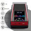 WSTER Future-Style Truck Replica Bluetooth Speaker with LED Display Screen, TWS Stereo, FM, USB/TF Playback, LED Headlights, Mic  Gift for Car Enthusiasts Model Fans & Gadget Collectors (Red) view 3