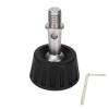 Tripod Foot Pad, 360 Degree Rotating Rubber Base with Stainless Steel Mount, Replacement Monopod Leg Pad for Camera Support, 34mm Anti Skid Base view 1