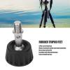Tripod Foot Pad, 360 Degree Rotating Rubber Base with Stainless Steel Mount, Replacement Monopod Leg Pad for Camera Support, 34mm Anti Skid Base view 2