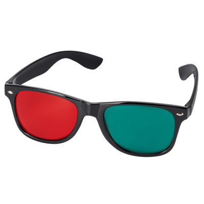 sdybjml 3D Glasses, Black Frame Red Green 3D Viewing Glasses for Dimensional Anaglyph TV Movie DVD Game and Amblyopia Training Eyeglasses Viewing