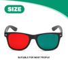sdybjml 3D Glasses, Black Frame Red Green 3D Viewing Glasses for Dimensional Anaglyph TV Movie DVD Game and Amblyopia Training Eyeglasses Viewing view 2