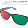 sdybjml 3D Glasses, Black Frame Red Green 3D Viewing Glasses for Dimensional Anaglyph TV Movie DVD Game and Amblyopia Training Eyeglasses Viewing view 4