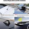 Car Shark Fin Antenna Cover for VW Fox Europe/Latin America 2005-2025, Roof Mount Decorative Antenna Cap Vehicle Shark Fin Shape Cover Replacement with Adhesive Tape,Grey view 4