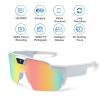 Baseball Sunglasses with Camera, 4k HD Sports Glasses Camera, Hands-Free Recording, Smart Cameras Glasse for Baseball Cycling Hiking (Iridescent-B) view 2