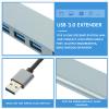 Didiseaon USB Hub USB Expander Connector High-Speed Data Transfer for Laptop and Computer Portable Aluminum with Overheat Protection Compatible with Keyboard Mouse Printer Webcam view 3
