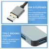 Didiseaon USB Hub USB Expander Connector High-Speed Data Transfer for Laptop and Computer Portable Aluminum with Overheat Protection Compatible with Keyboard Mouse Printer Webcam view 4