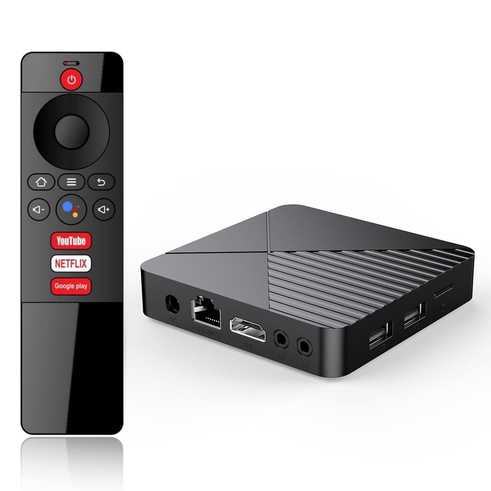 GREVA Android TV Box 13.0 4GB RAM 64GB ROM Internet TV Box 8K RK3528 Chip with WiFi6 BT5.0 Gigabit Ethernet LAN 3D HDR10 HD Video Smart Streaming Box 2026